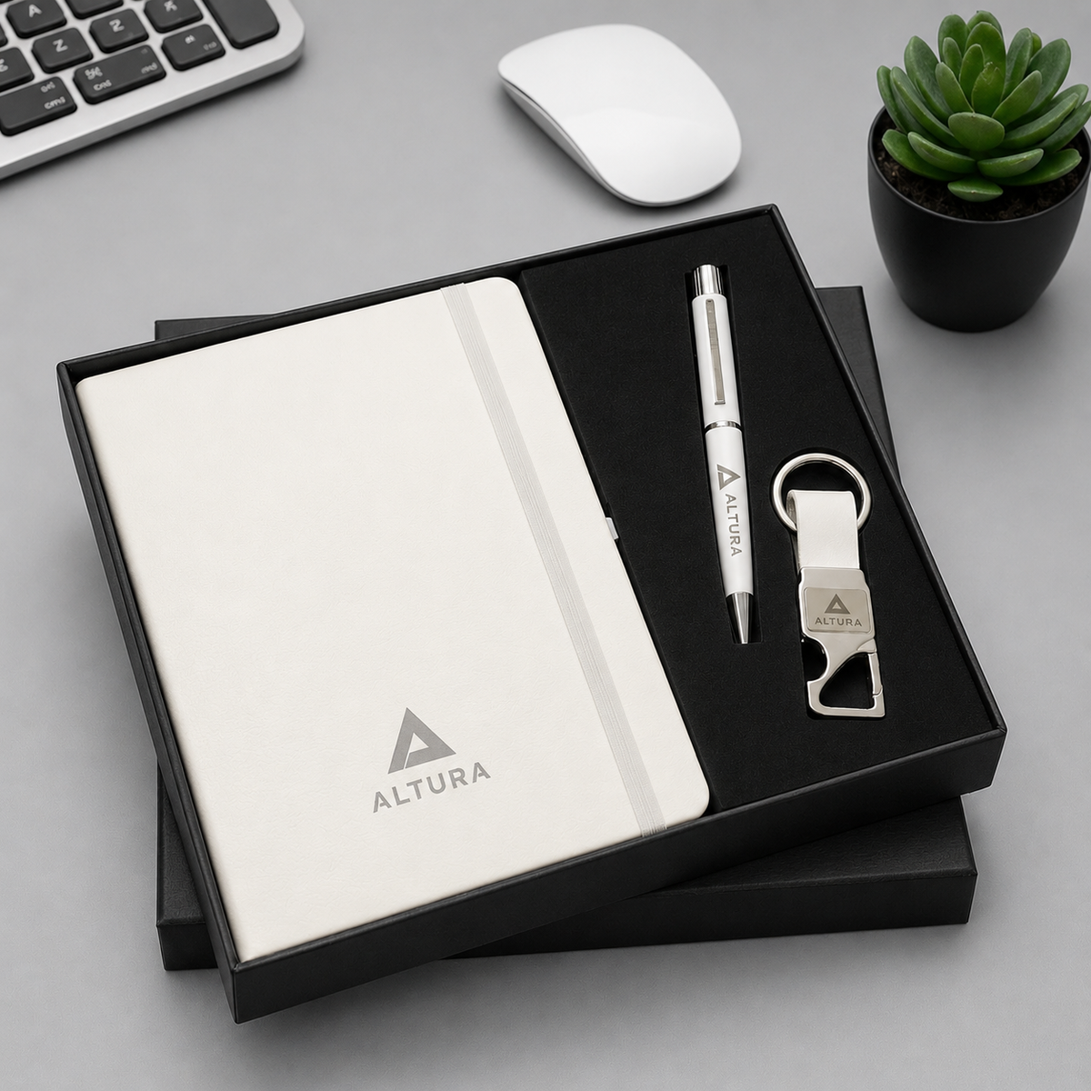 Personalized Diary, Pen and Keychain Set