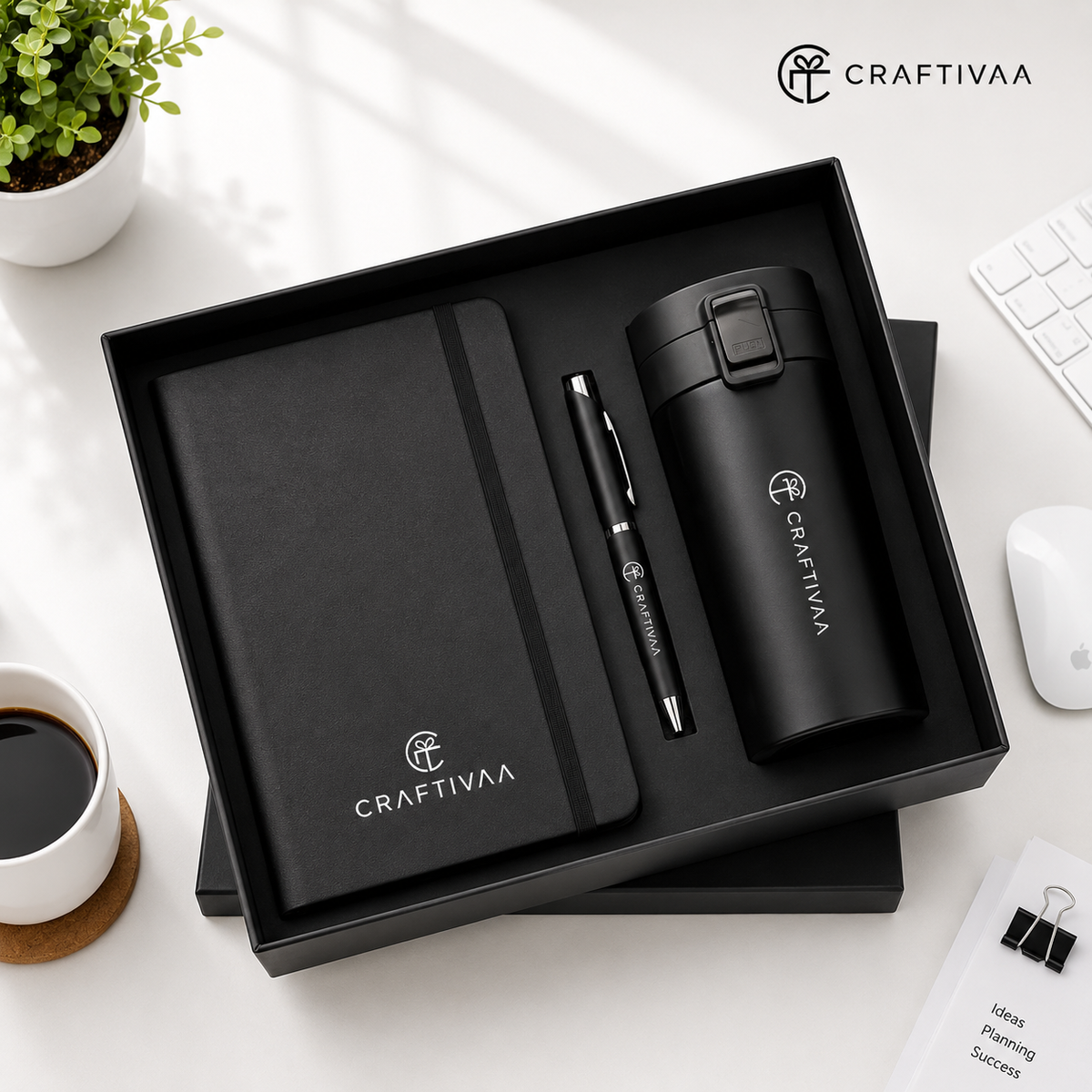 Personalized Diary, Pen and Tumbler