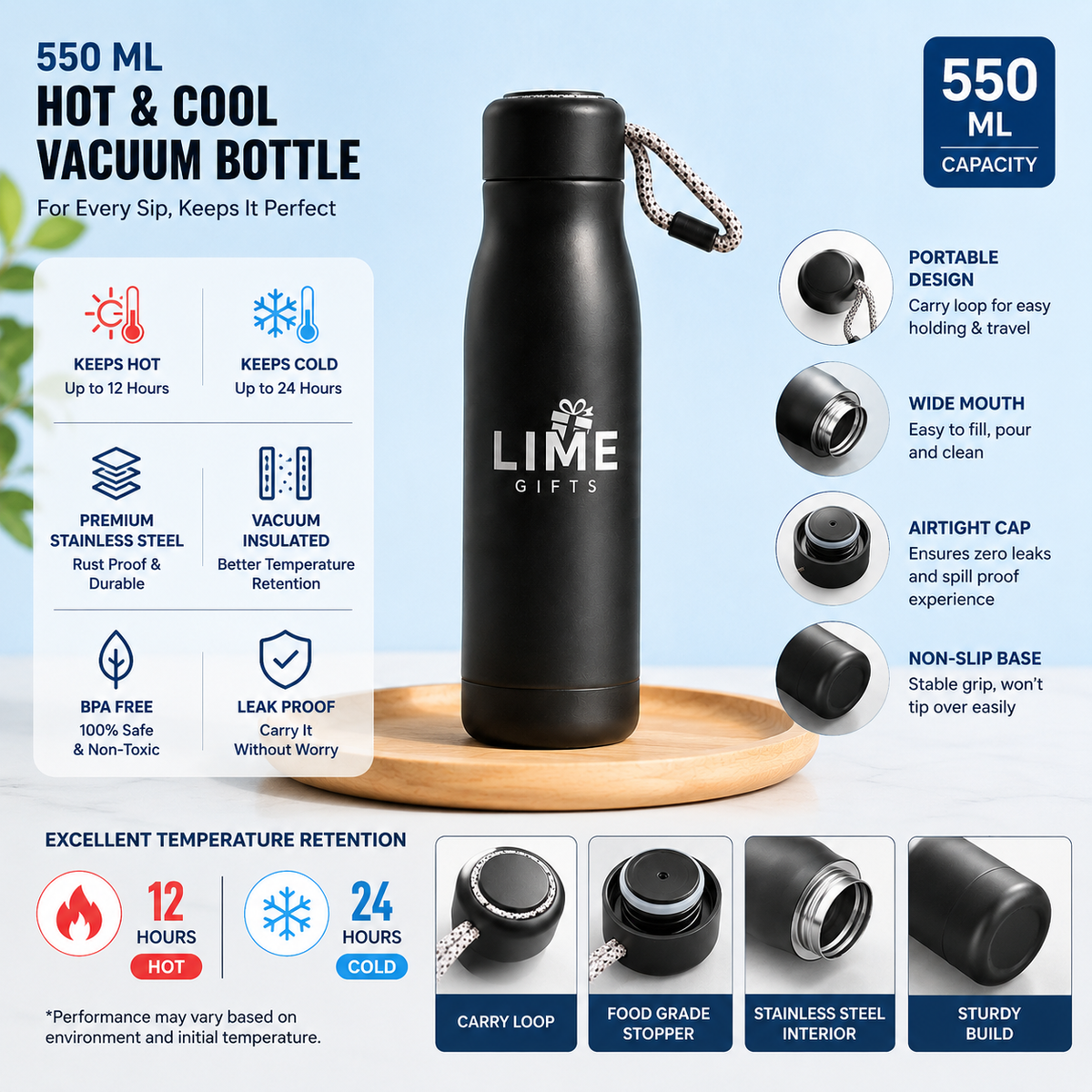 Personalized Stainless Steel Vacuum Bottle